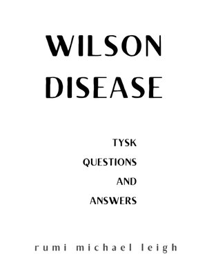 cover image of Wilson disease